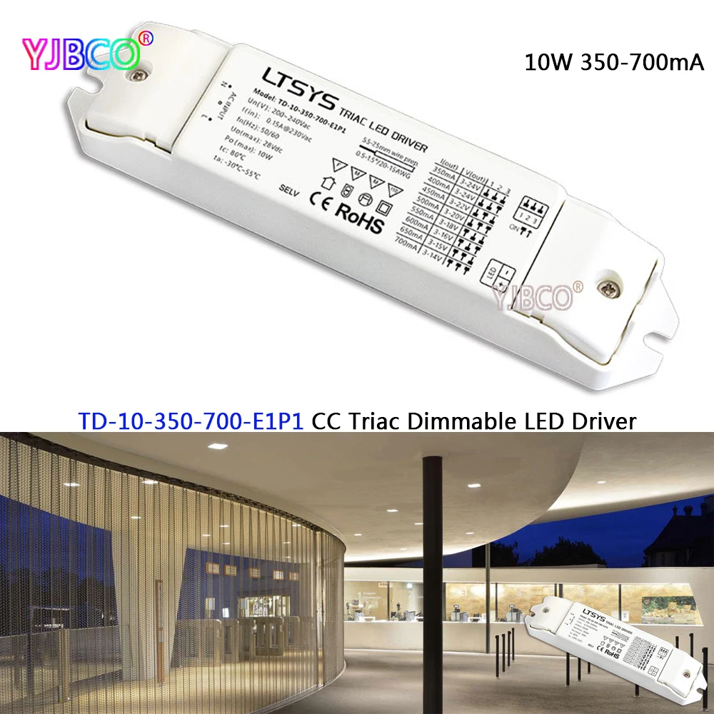 TD 10 350 700 E1P110 Вт 350mA 700mA 200 240VAC PWM постоянный ток ТРИАК с регулируемой яркостью