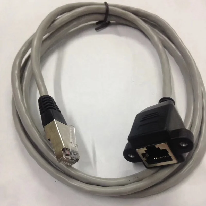 1 шт. 8Pin RJ45 кабель штекер к гнезду винт Панель Крепление Ethernet LAN сеть 8 Pin удлинитель
