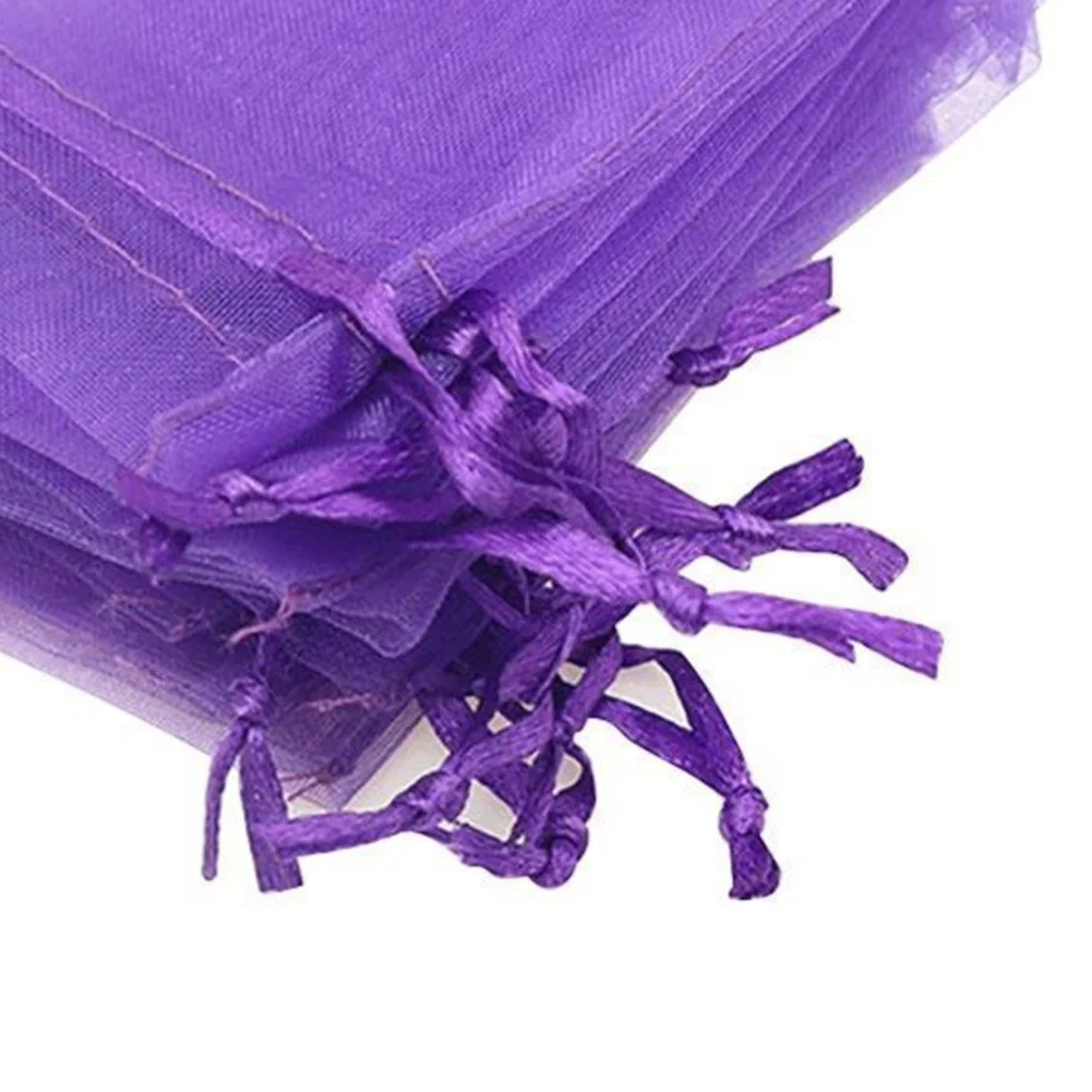 10 шт. органза материал Drawstring Чехлы ежедневно вещи ювелирные органайзеры