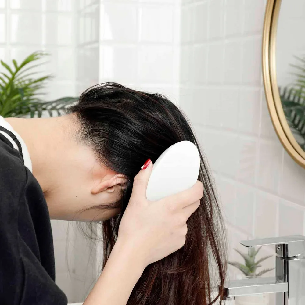 Силиконовая щетка для мытья головы удаления корней волос зуда кожи массажная