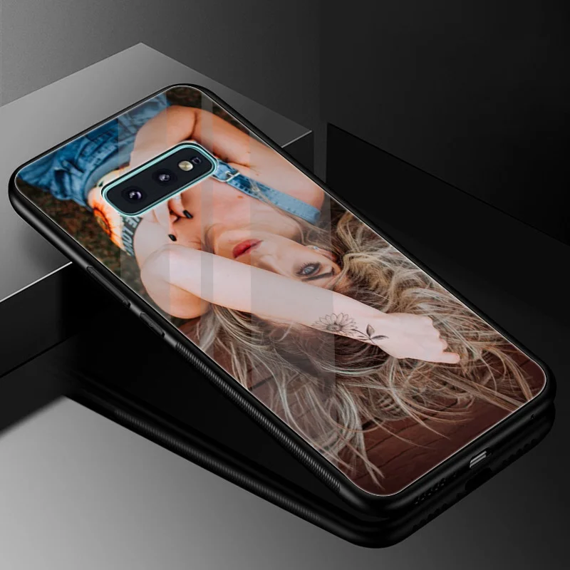 Desxz пикантные Красота закаленное Стекло чехол для samsung Galaxy S7 край S8 S9 плюс S10 Note 8 9