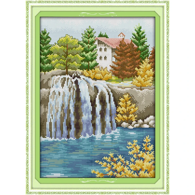 Набор для вышивки крестиком Вечная любовь маленький водопад|cross stitch kits|stitching kit cross