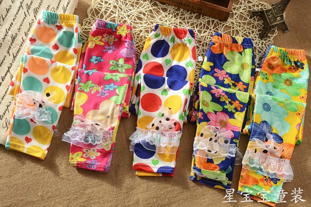 wholesale 2014 autumn children's clothing girls pants skinny stretch leggings Korean children Slim Leggings nine | Мать и ребенок
