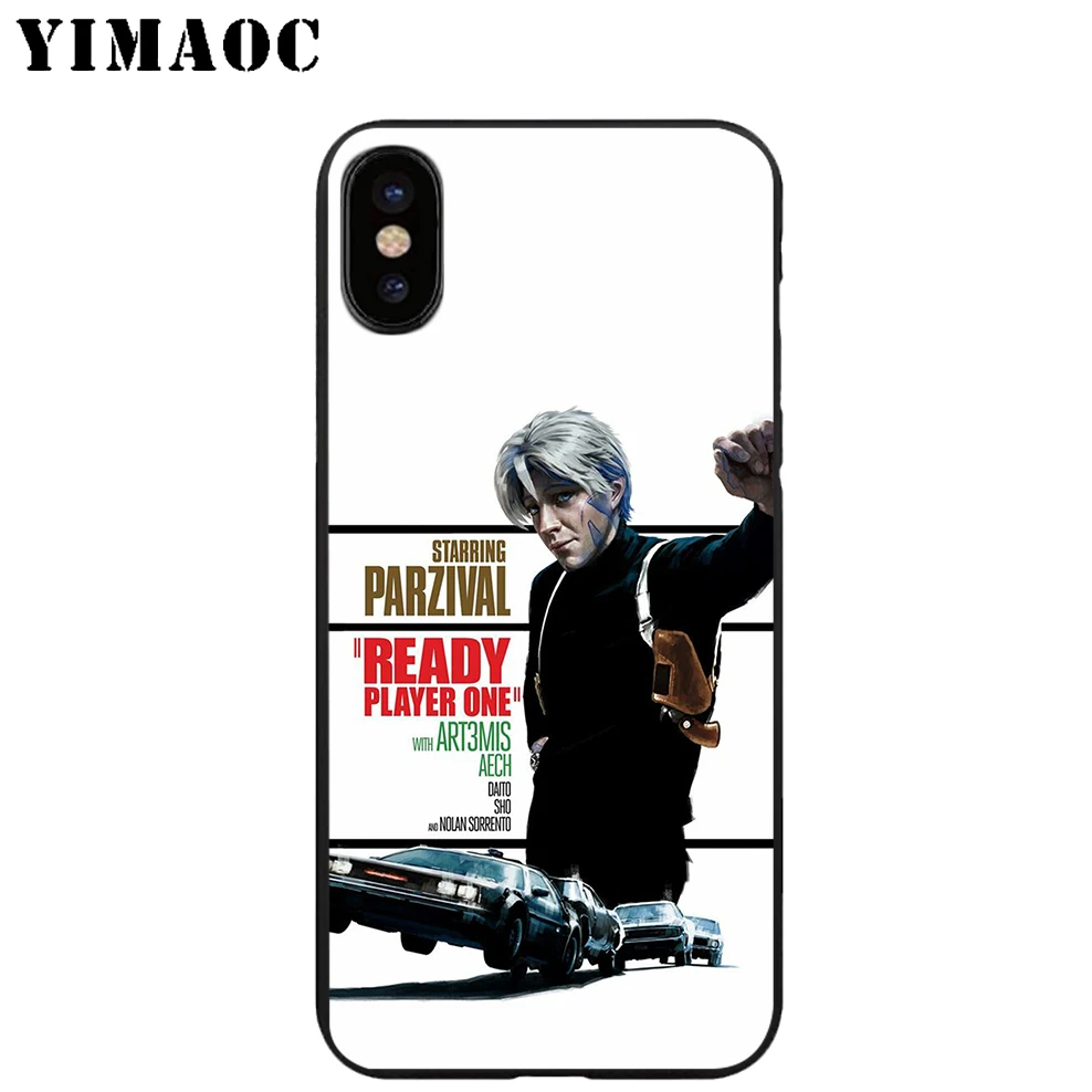 YIMAOC Ready Player One мягкий ТПУ Черный силиконовый чехол для iPhone X или 10 8 7 6 6S Plus 5 5S SE Xr Xs Max