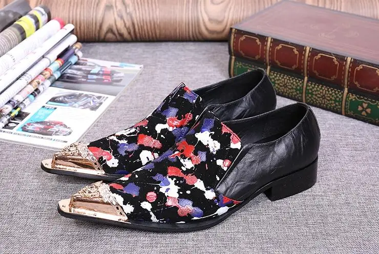 

Simple nightclub fashion pointed toe increased men leather shoes breathable personality high-heeled iron hair stylist shoes