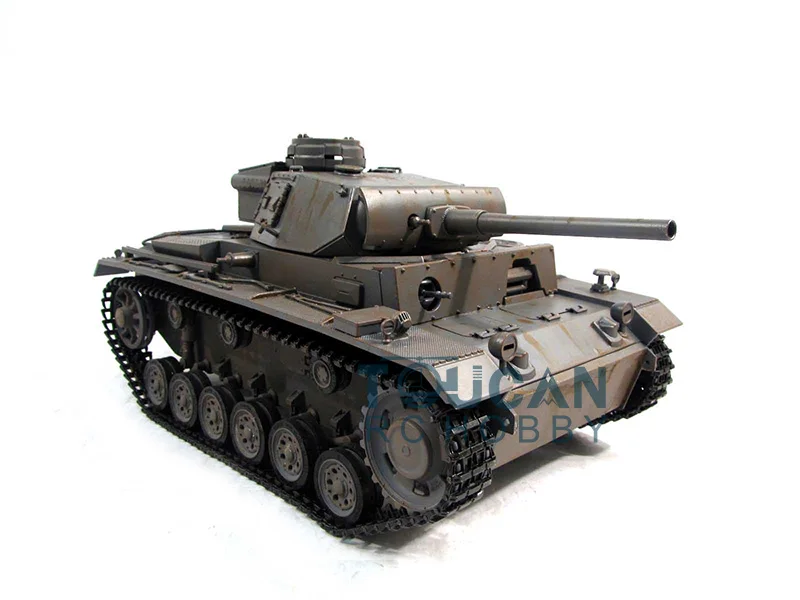 100% Металл Mato 1/16 Panzer III RC Tank KIT Модель инфракрасный Recoil серый 1223 TH00664|rc tank kit|rc tankpanzer iii