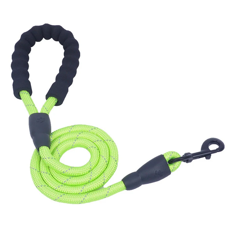 Высокое качество сильная прочная игрушка для домашних животных, собак, поводок Светоотражающие Ночная езда Защитные ошейники для собак маленьких, средних и регулируемый нейлоновый открытый Leash20