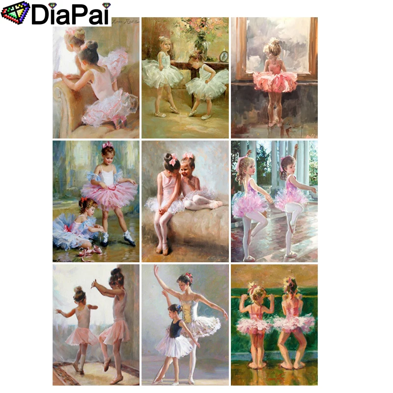 Алмазная живопись DIAPAI 5D DIY полностью квадратная/круглая дрель 3D Вышивка крестом