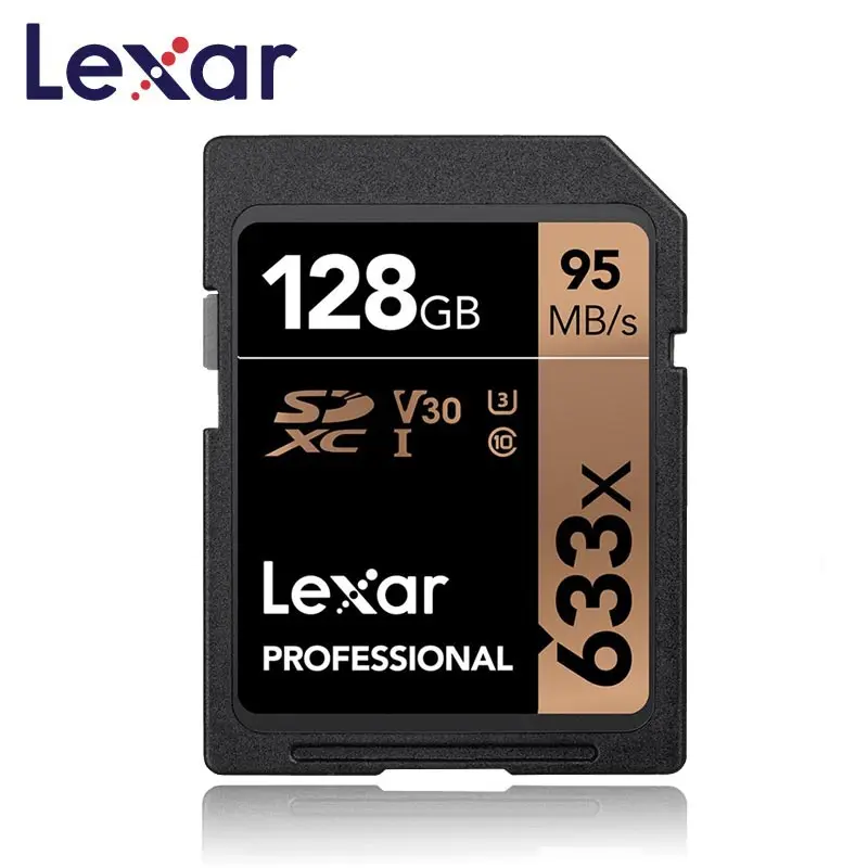 Оригинальный Lexar sd карта 128 GB 633x SDXC карт карты s 95 МБ/с. профессиональные памяти Class