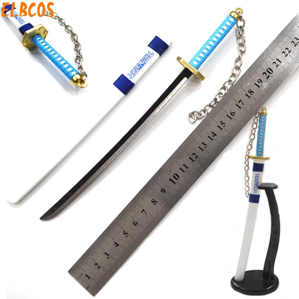 ELBCOS Bleach Ichigo Renji Aizen Ichimaru Gin Hitsugaya Ulquiorra Byakuya Rukia 22 см/8,7 ''Меч Модель игрушки настольные украшения