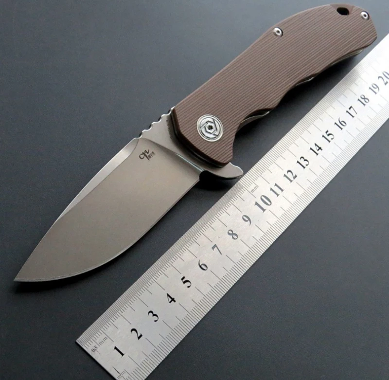 CH3504 складной нож G10 Ручка D2 Лезвие Керамический шариковый подшипник Открытый походный Нож охотничий туризм Рыбалка EDC ручной инструмент подарок