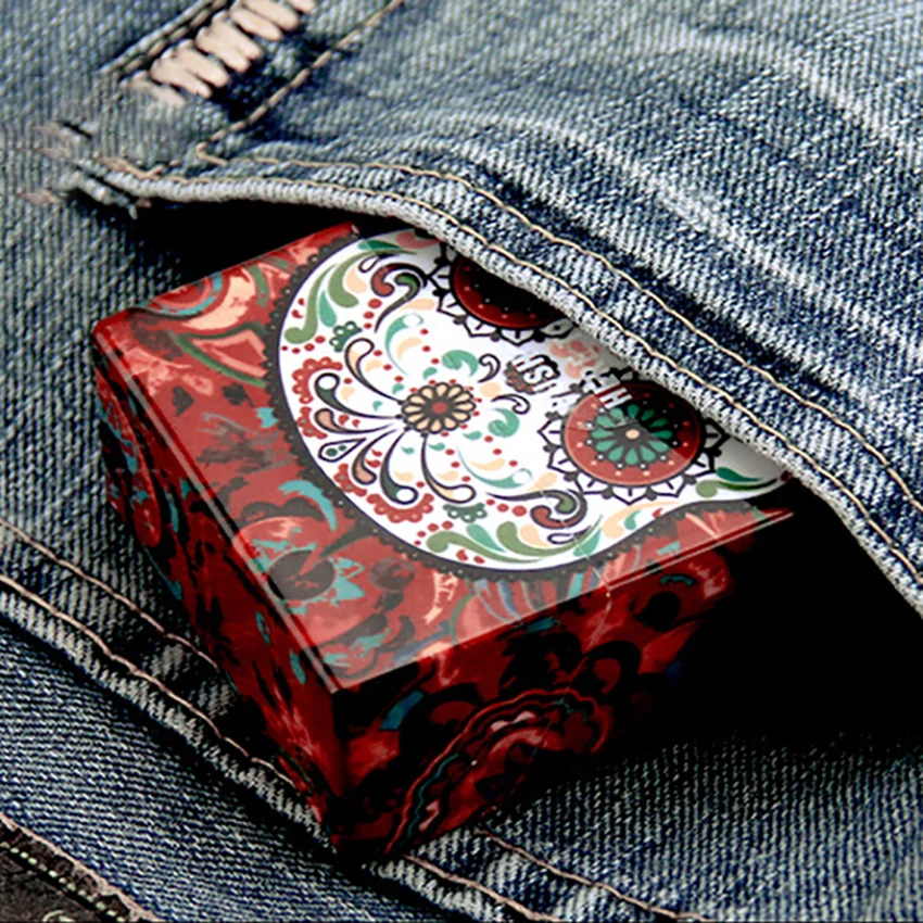 20 палочек держатель для сигарет коробка курения с принтом черепа чехол хранения