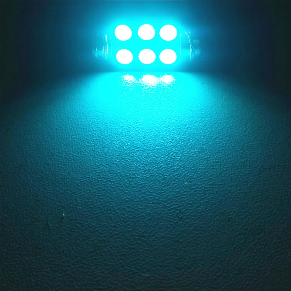 12 В светодиодсветодиодный кристально-синяя автомобильная лампа с двойной иглой