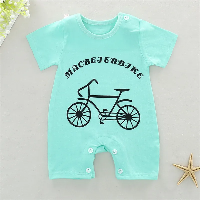 

Newborn Baby Girl Clothes Infant Bebe Cotton Cartoon Short Sleeve Rompers Ropa Summer Baby Boy Rompers Jumpsuit Clothing
