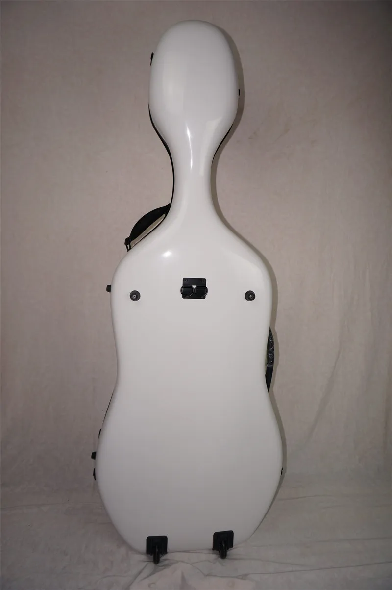Белый 4/4 новый жесткий футляр для виолончели стекловолокна сильный черный #31
