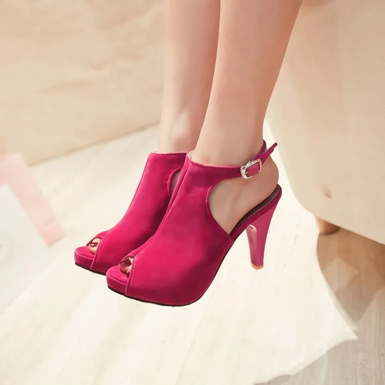 Летние женские сандалии с открытым носком на высоком каблуке элегантная женская