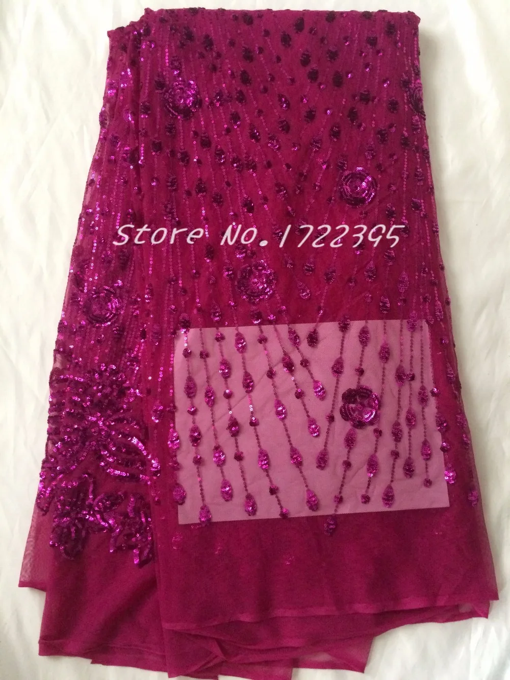 Блестящая французская сетчатая кружевная ткань с блестками для шитья вышитая