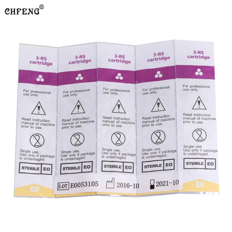 

Tattoo Needles 3RS 10Pcs Eyebrow lip Permanent Makeup Disposable Sterilized Needles Electric Tattoo Machine Pen Tattoo Supply