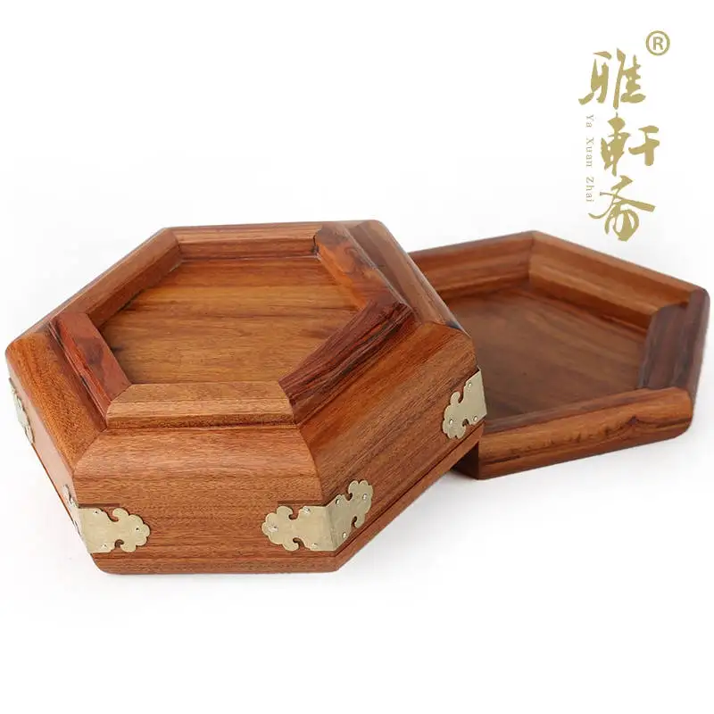 Коробка для ювелирных изделий под старину розовое дерево красное шкатулка с