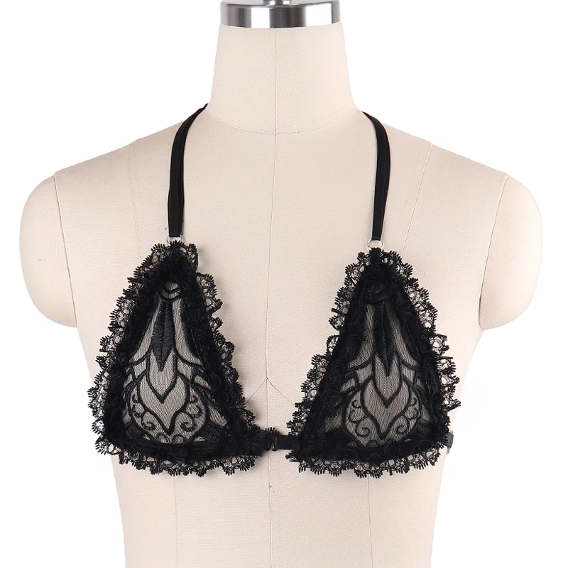 

Women Embroidery Body Harness Fetish Goth Rave Belt Behind Beautiful Design Sense Lace Body Cage Bra Delicate Bondage Harness