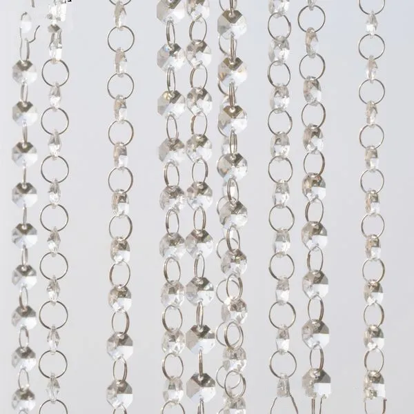 Высококачественные прозрачные хрустальные Акриловые Бусины гирлянда цепочка