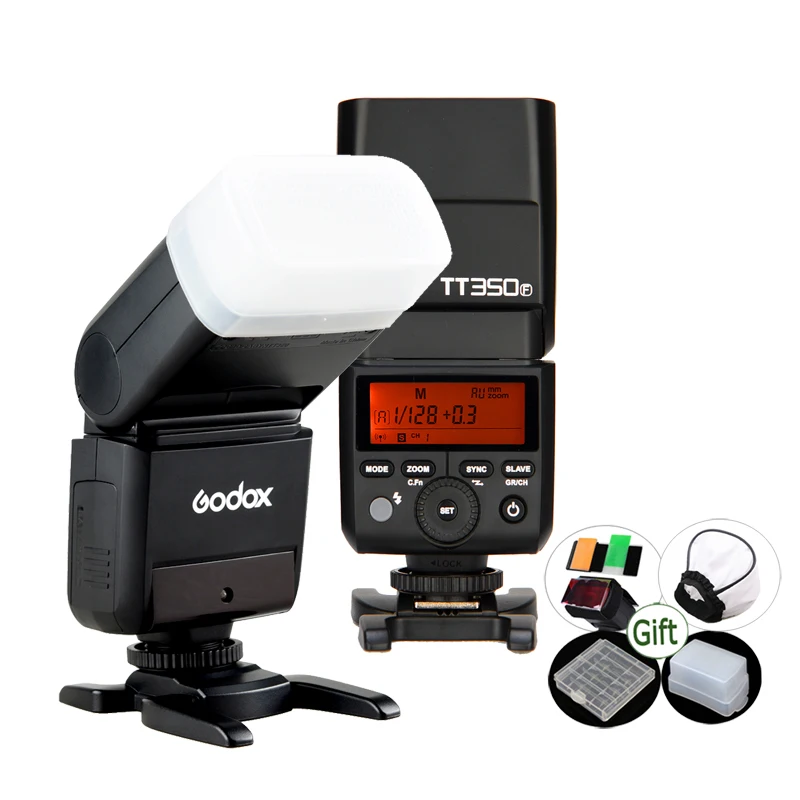 

Mini Godox Speedlite TT350F TTL 2.4G HSS 1/8000s Flash for Fuji Fujifilm Digital Camera X-Pro2 X-T20 X-T2 X-T1 X-E1 X-A3 X100F