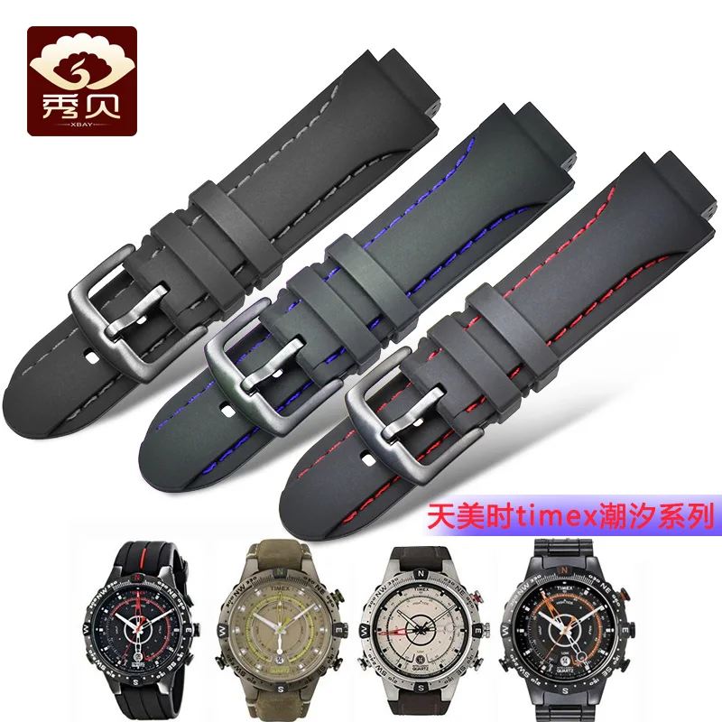 Ремешок резиновый для часов T2N720 739 выпуклое отверстие 24 мм (16 мм)|strap for|straps for
