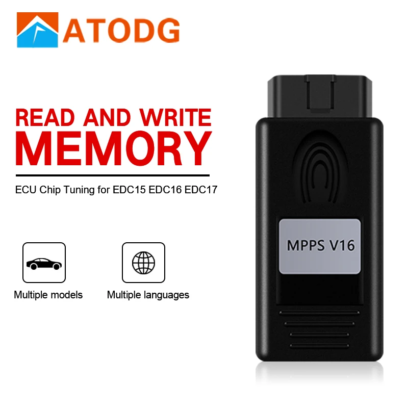 MPPS V16 V18 V21 диагностические инструменты для чтения и записи EDC15/EDC16/EDC17 V16.1.02 ECU чип