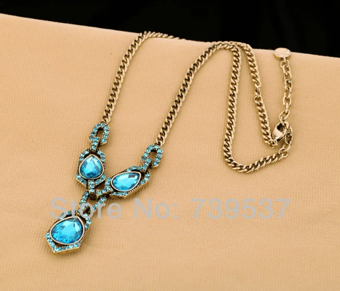 Hot Selling Tear Drop Pendant Glass Vintage Necklace | Украшения и аксессуары