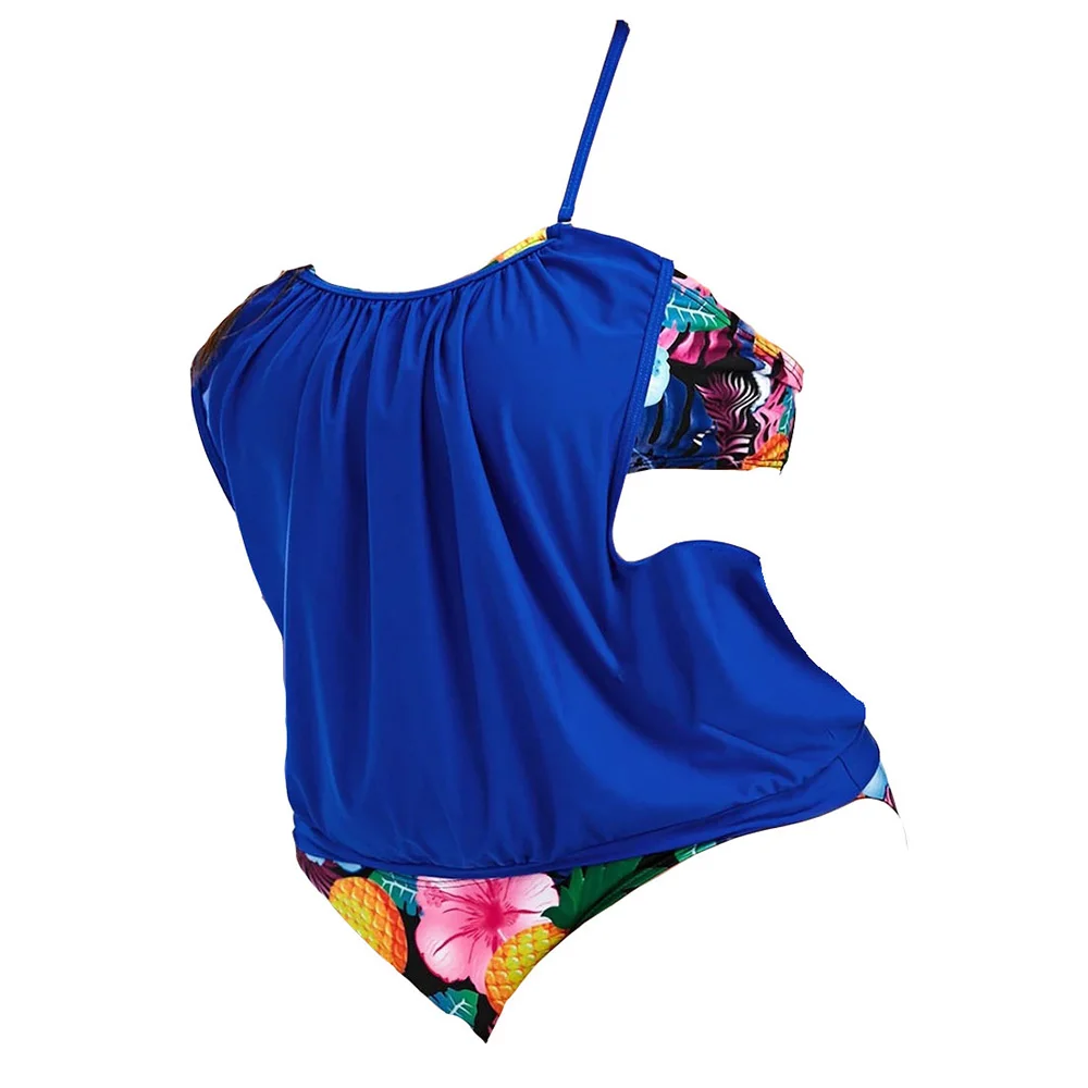 FS ананас цветочный бандо Бикини треугольный Пуш Ап Танкини больших размеров