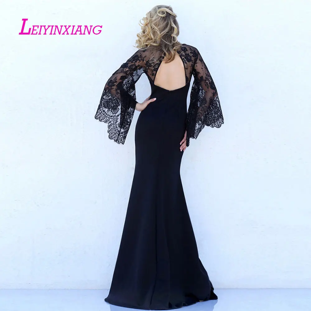 LEIYINXIANG Новое прибытие вечернее платье пикантное труба Vestido de Festa v образным