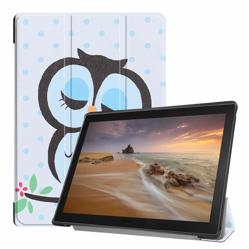 Чехол для lenovo Tab E10 X104 из искусственной кожи, Ретро Бизнес принт, тонкий защитный чехол-подставка для планшета Tab E 10X104