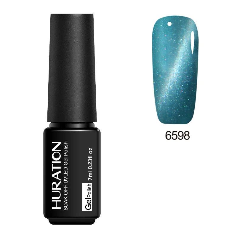 Huration 7 мл магнитный лак для ногтей кошачьи глаза гель эффект отмачиваемый УФ LED