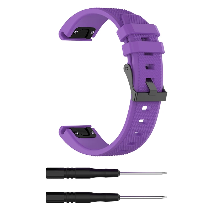 

Silicone Watch Band 22mm Sport Wristband Strap For Garmin Fenix 5 Rubber Replacement Wrist Watch Band+Tool Kits