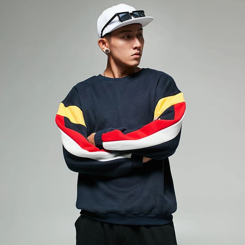 High-end Menswear 2017 colorful print sweatshirt long sleeve clothing round neck male Comfortable material tracksuit | Мужская одежда
