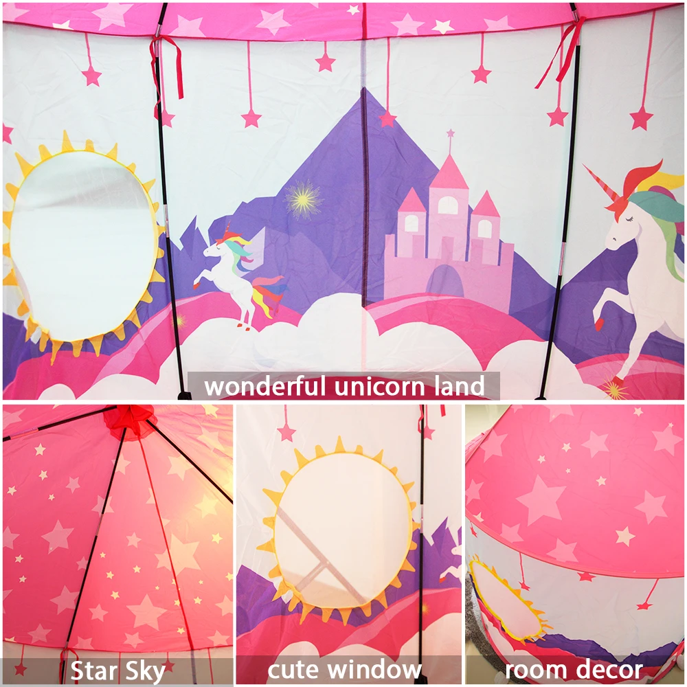 Чудо космический игровой тент принцессы единорога сказочный Единорог