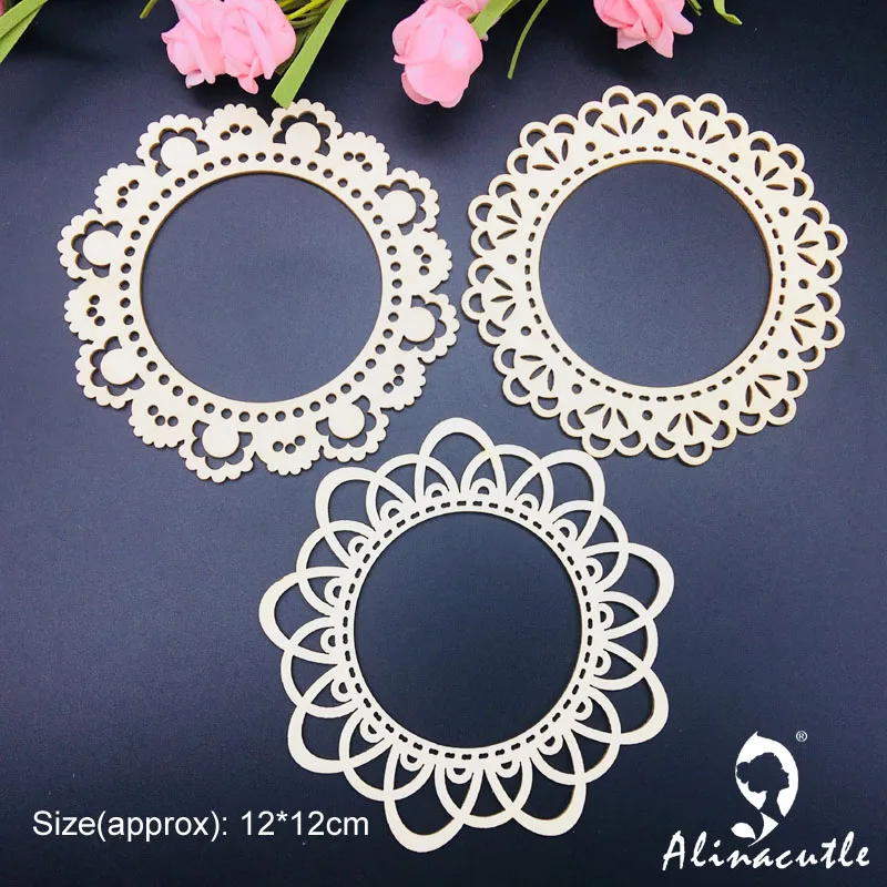 3 шт. цветок Деревянная Рамка Для Фото декоративные украшения Скрапбукинг