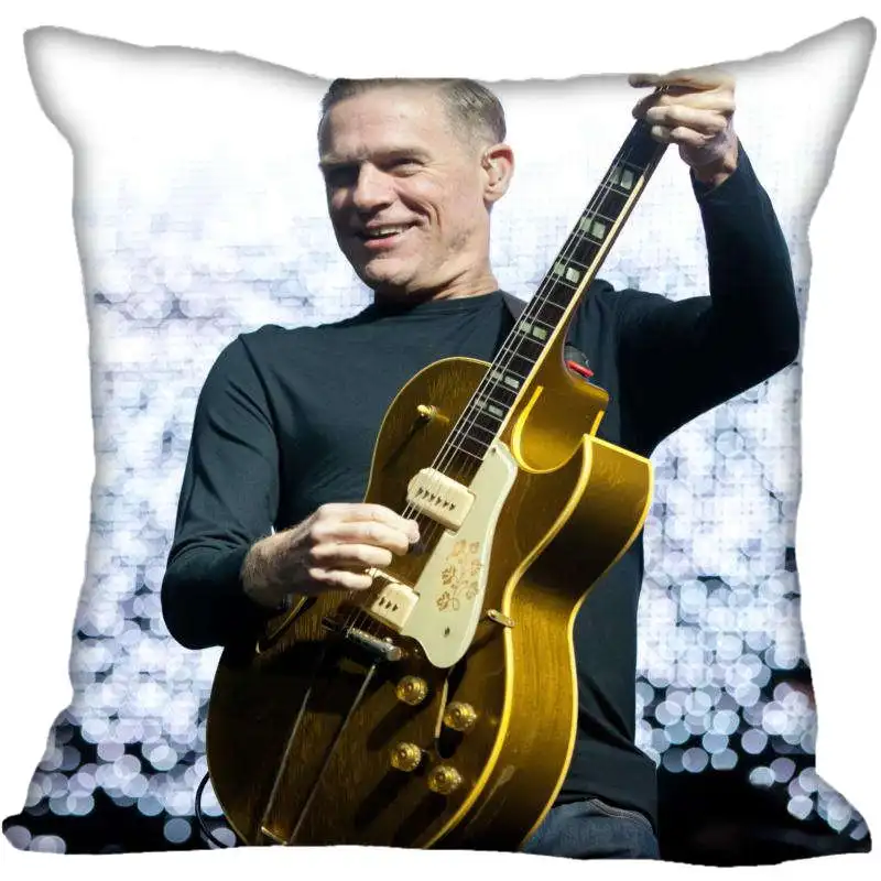 

New Custom Bryan Adams Square Pillowcases zipper Custom Pillow Case DIY Customize gift Zippered Square Throw Pillowcase 40x40cm