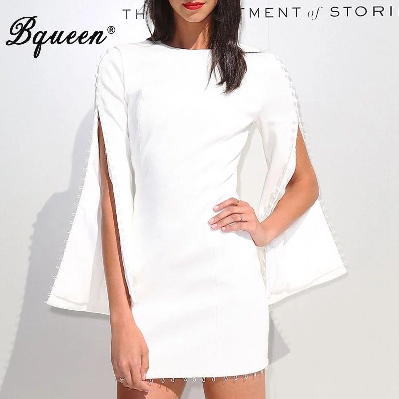 Bqueen 2019 Новое поступление осень для женщин Бандажное платье модные парадный