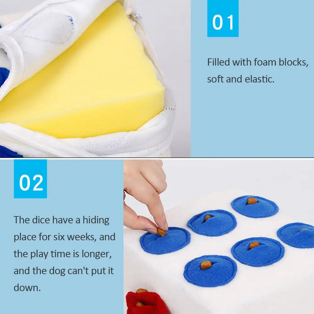 Плюшевые большие игрушки для собак цветные игральные кубики в форме