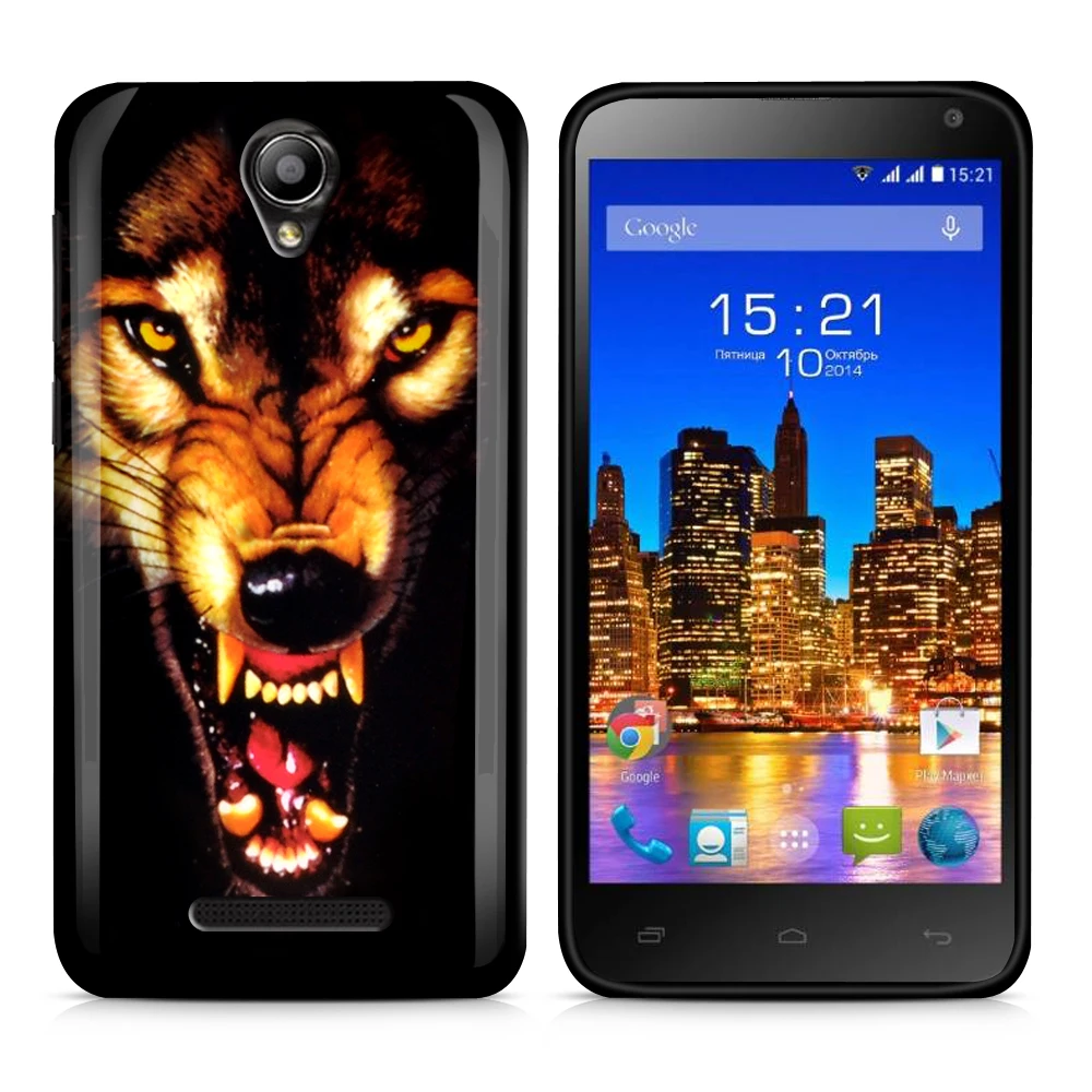 Fly IQ4514 Phone Cases For EVO Tech 4 Glossy Printed TPU Soft Gel Rubber Back Cover With Gift |