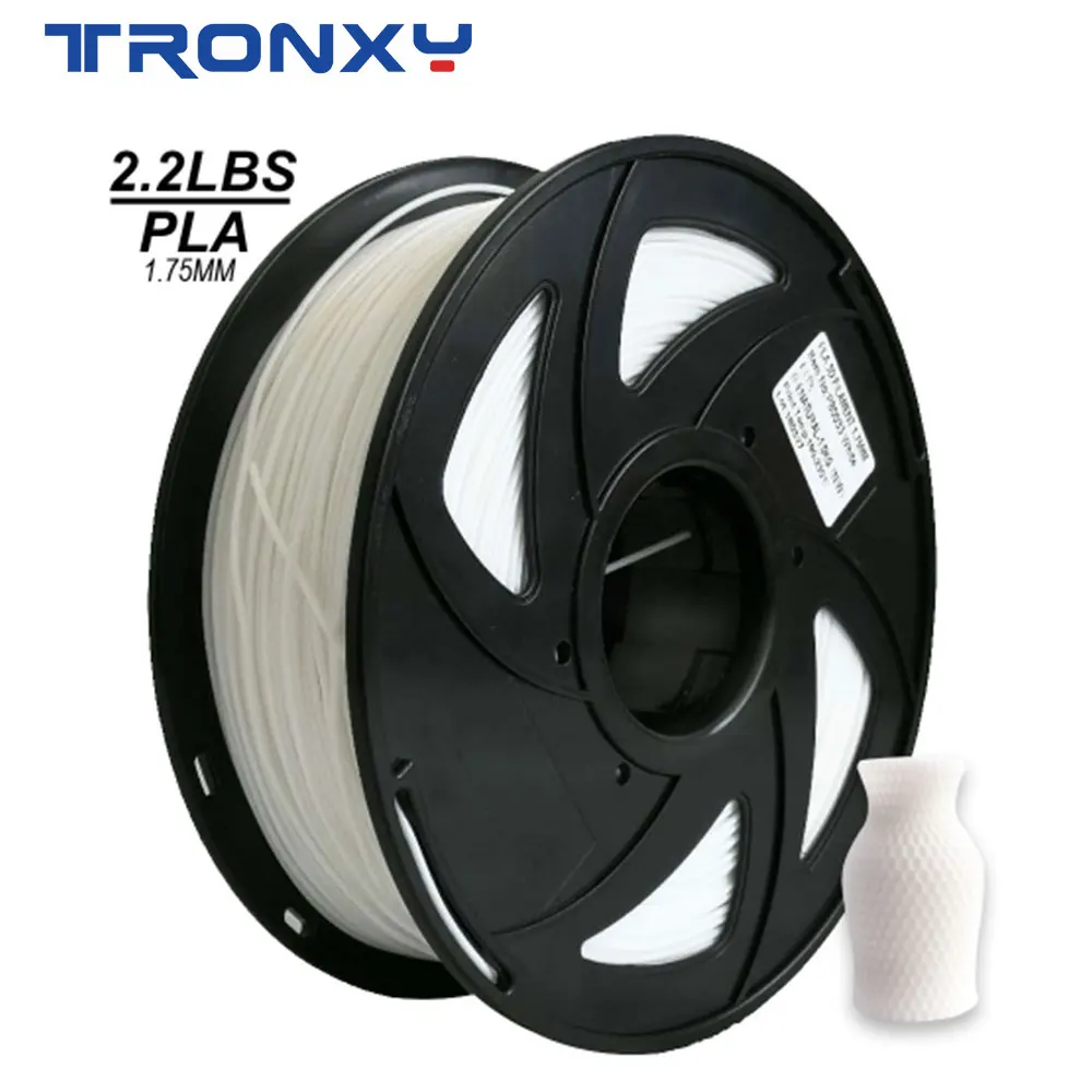 PLA нить Tronxy 1 кг 75 мм для 3D принтера экструдер резиновые расходные материалы