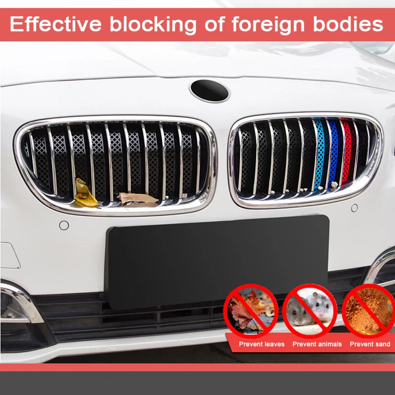 

Car Styling 3D Motorsport Stickers For BMW 3 5 Series BMW F30 F10 F31 F34 F11 F07 Accessories Front Racing Grill Grilles Strips
