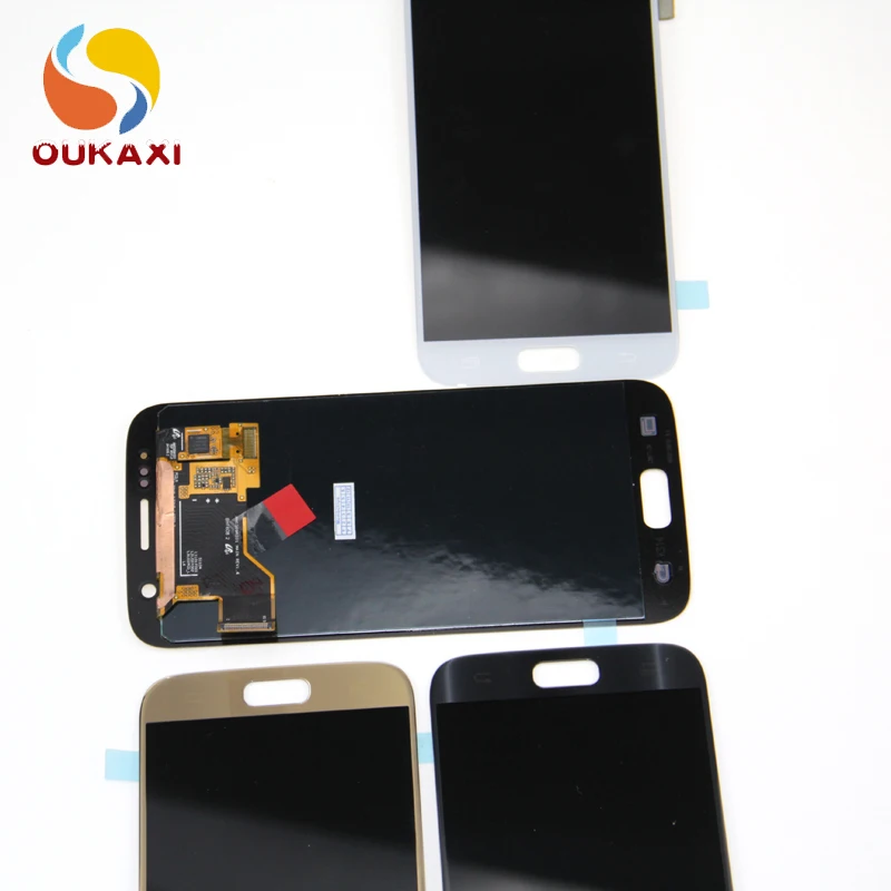 ЖК дисплей + сенсорный экран для Samsung GALAXY S7 G930 G930F G930A G930V G930T LCD|Экраны мобильных