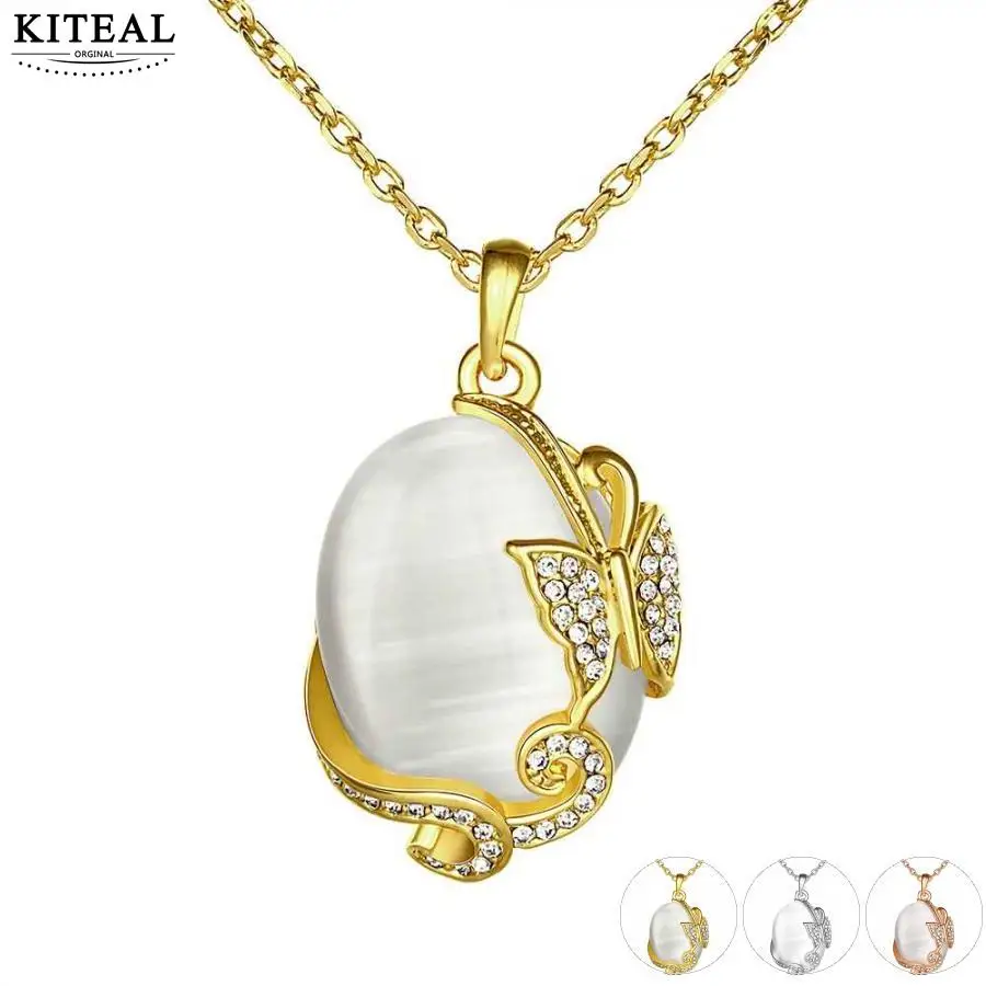 Женский кулон-бабочка KITEAL золотой/желтый/белый/розовый/желтый цвет | Украшения и