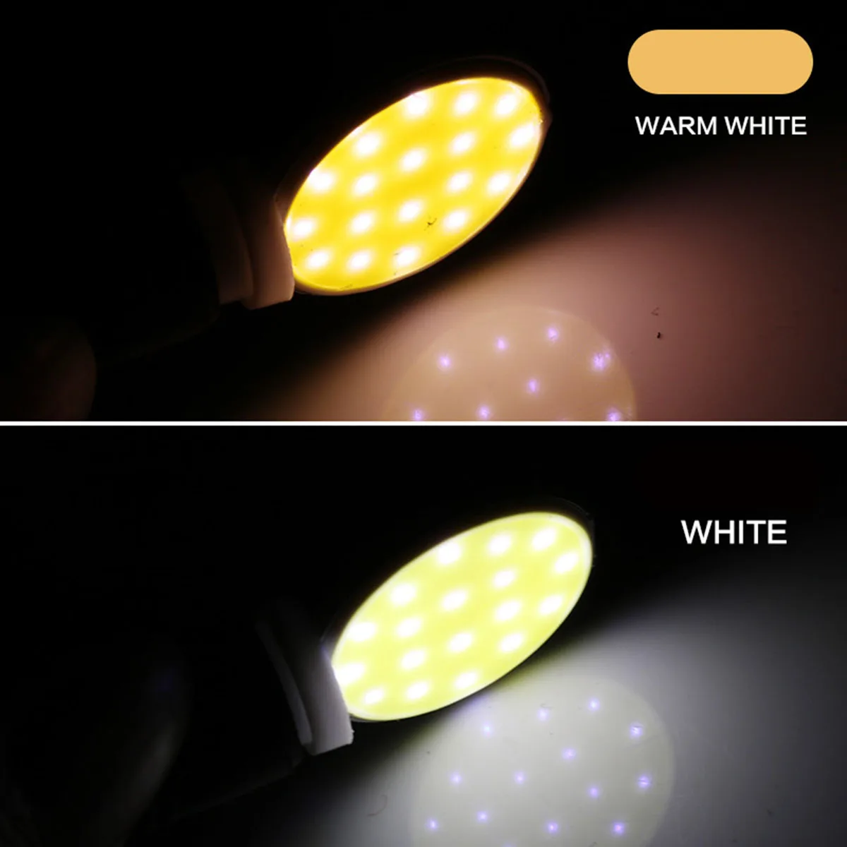 Комплект из 5 автомобильных фар 18 SMD G4 круглые декоративные лампы высокой яркости