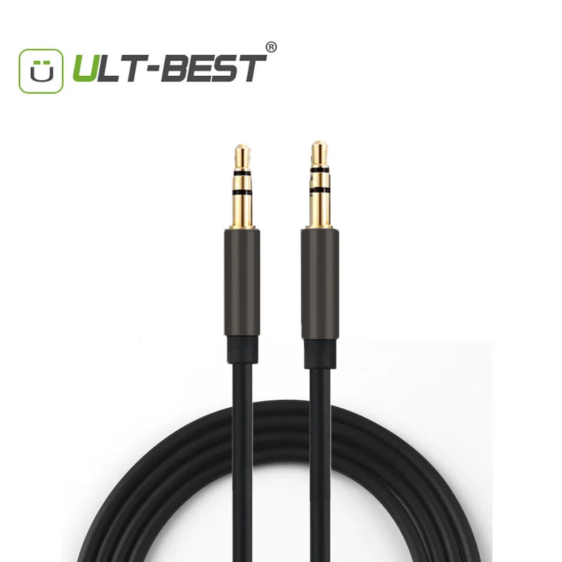 Кабель AUX ult best со штекером 3 5 мм и длиной 1 м для Samsung Xiaomi MP3 плеера iPhone 6 6S наушники