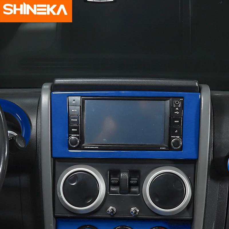 SHINEKA внутренние молдинги для Jeep Wrangler JK 2007-2010 приборной панели автомобиля