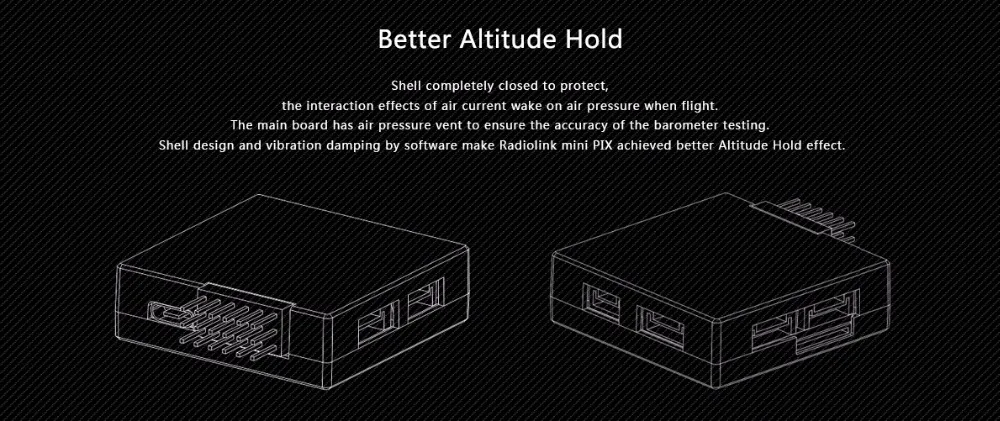 Radiolink Mini PIX M8N gps Контроллер полета Демпфирование вибрации программным обеспечением Attitude удержание для RC Racer Drone AFT аксессуар