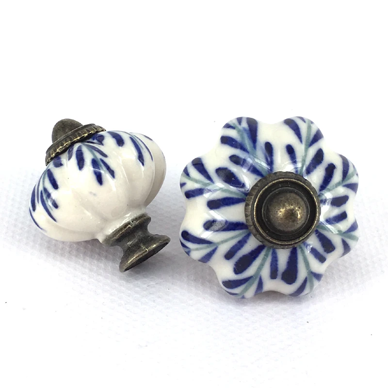 6 шт. ручки для мебели и шкафа|handle pull|ceramic pumpkincabinet knobs |